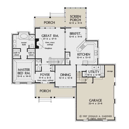 Main Floor  for House Plan #2865-00432