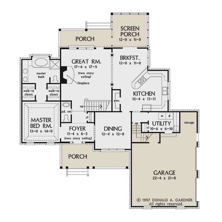 House Plan House Plan #34714 Drawing 1