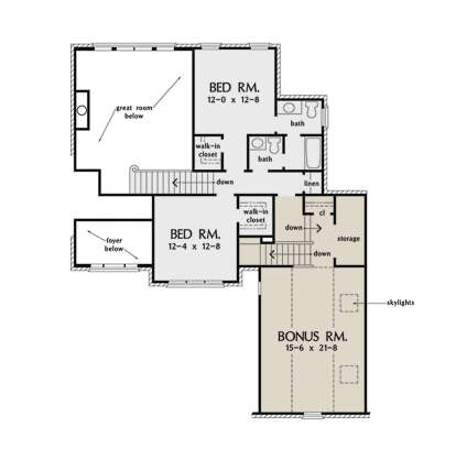 Second Floor for House Plan #2865-00432
