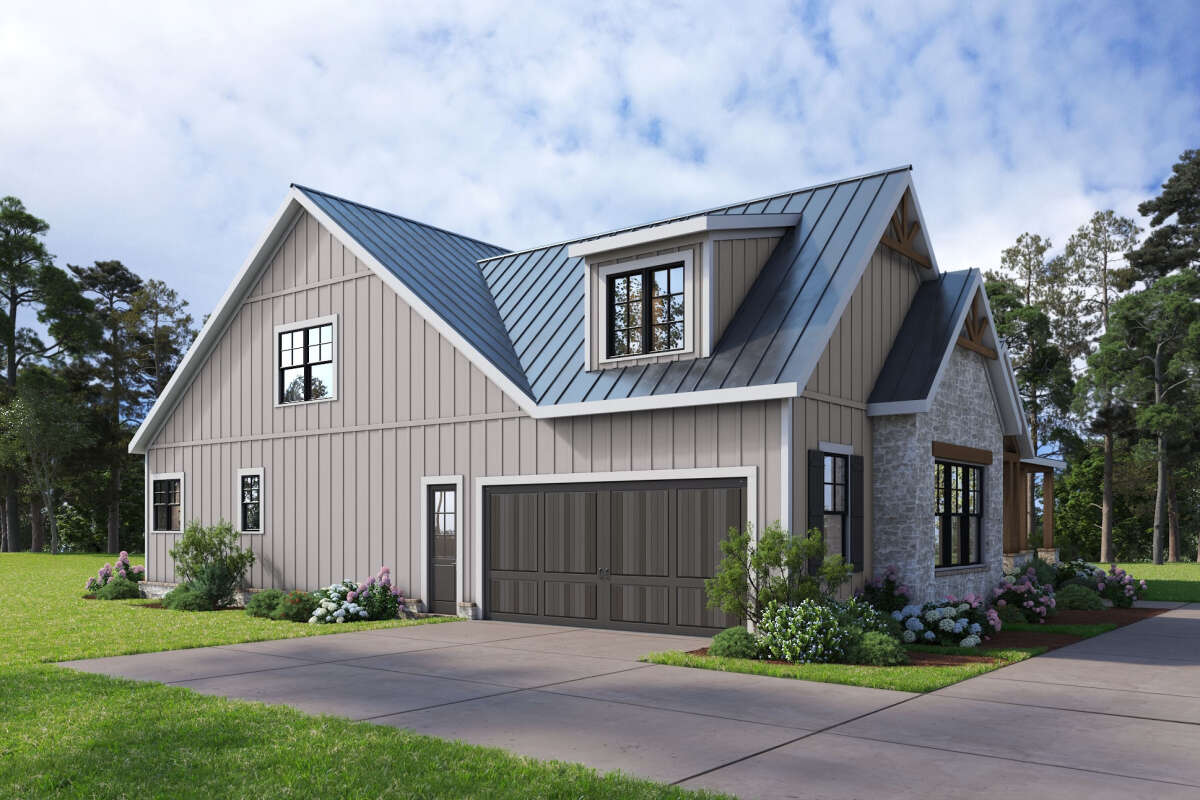Modern Farmhouse Plan - 2,694 Square Feet, 4-5 Bedrooms, 3.5