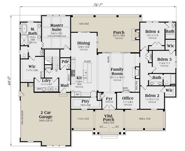 House Plan House Plan #34715 Drawing 1