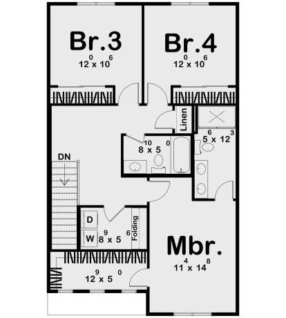 Second Floor for House Plan #963-01221