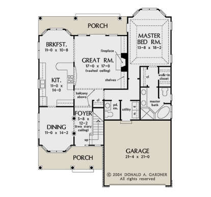 Main Floor  for House Plan #2865-00433
