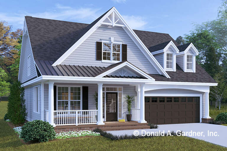 House Plan House Plan #34718 Angled Front Elevation