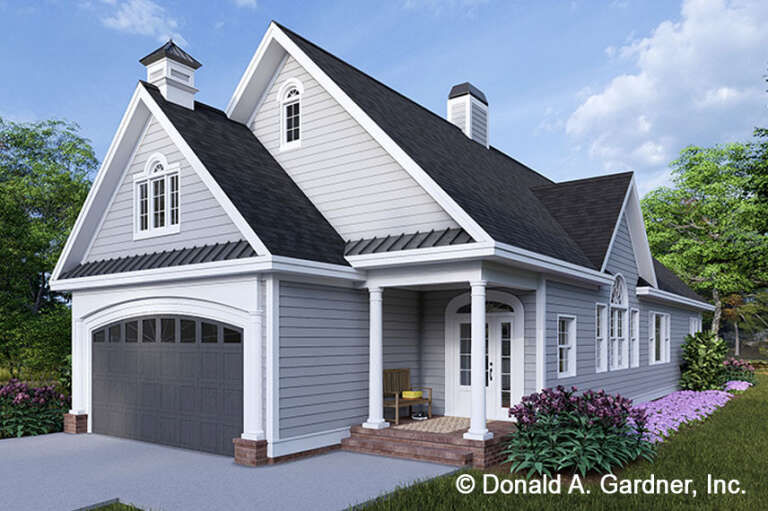 House Plan House Plan #34719 Angled Front Elevation