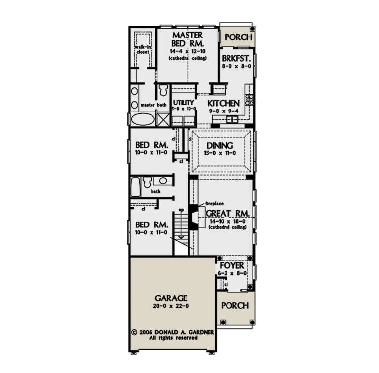 House Plan House Plan #34719 Drawing 1