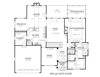 Floorplan 2 for House Plan #286-00015
