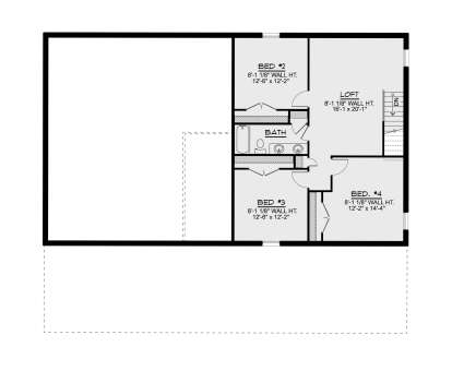 Second Floor for House Plan #5032-00407
