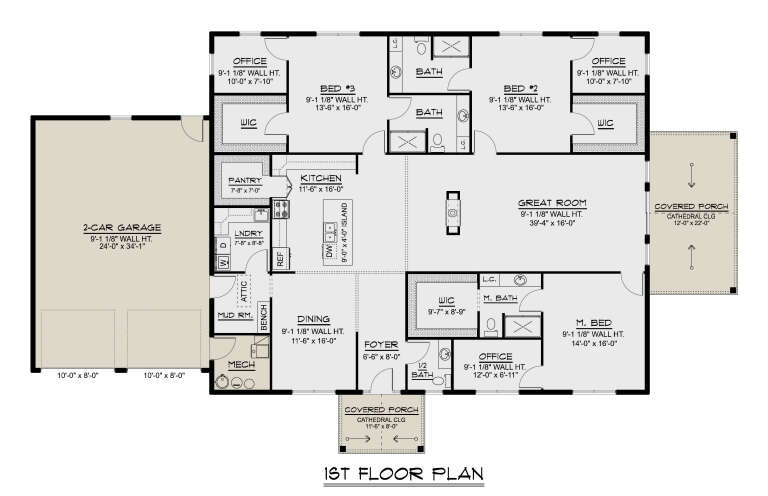 House Plan House Plan #34722 Drawing 1