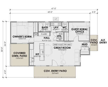 Main Floor  for House Plan #7011-00014