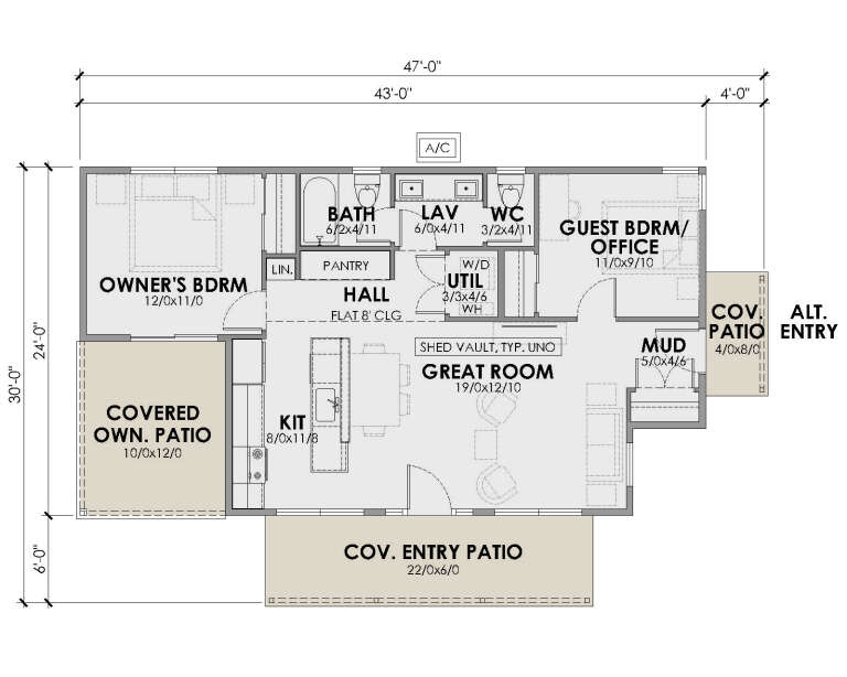 House Plan House Plan #34723 Drawing 1