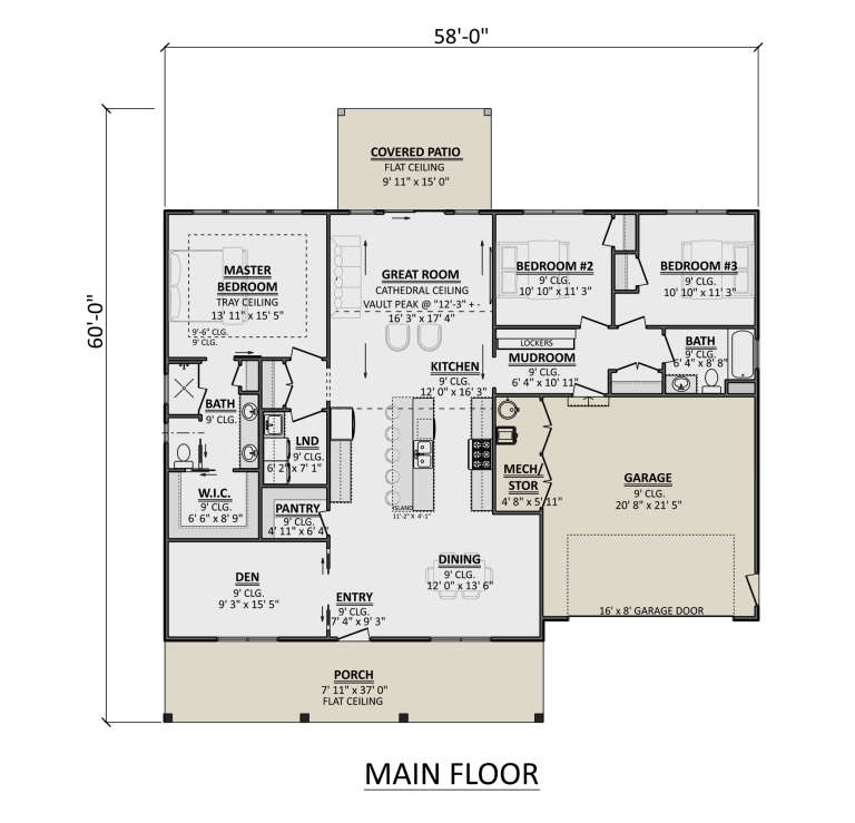 House Plan House Plan #34724 Drawing 1