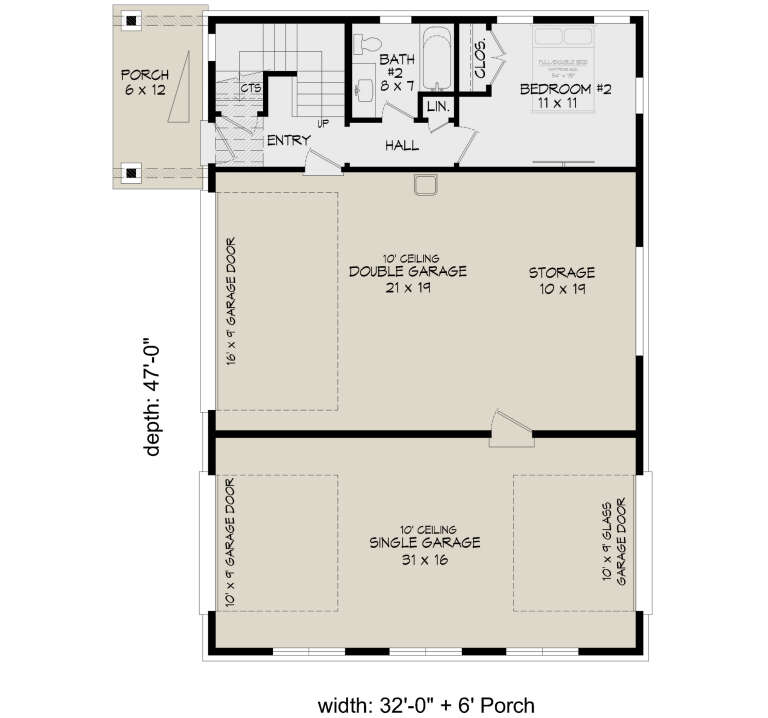 House Plan House Plan #34728 Drawing 1