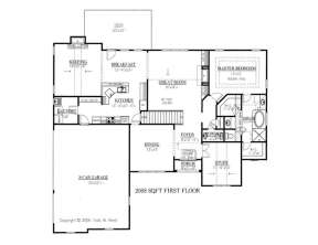Floorplan 1 for House Plan #286-00016