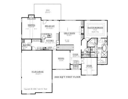 Floorplan 1 for House Plan #286-00016