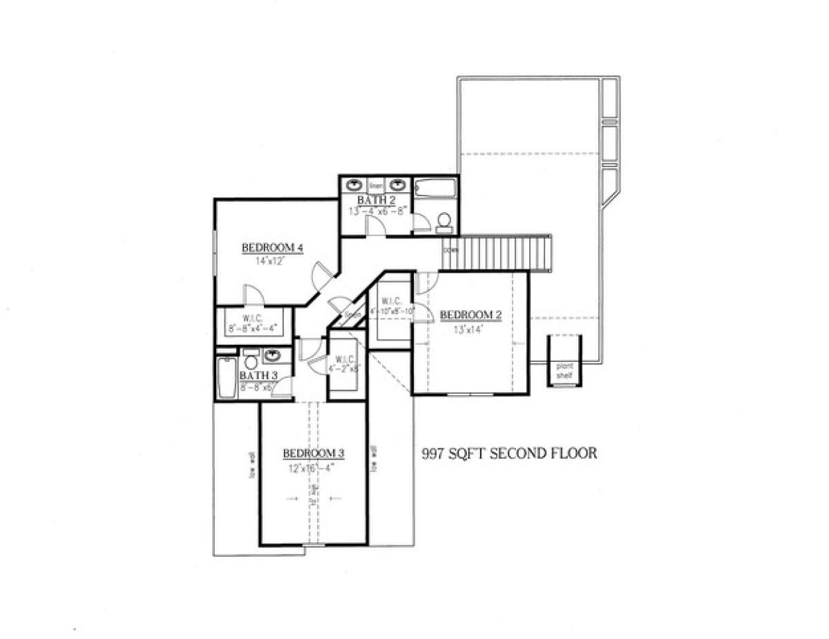 Floorplan 2 for House Plan #286-00016