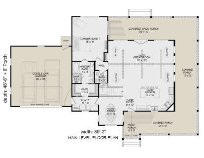 Main Floor  for House Plan #940-01392