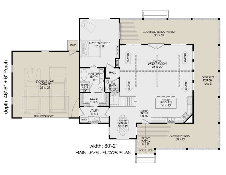 House Plan House Plan #34731 Drawing 1
