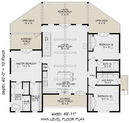 Main Floor  for House Plan #940-01393