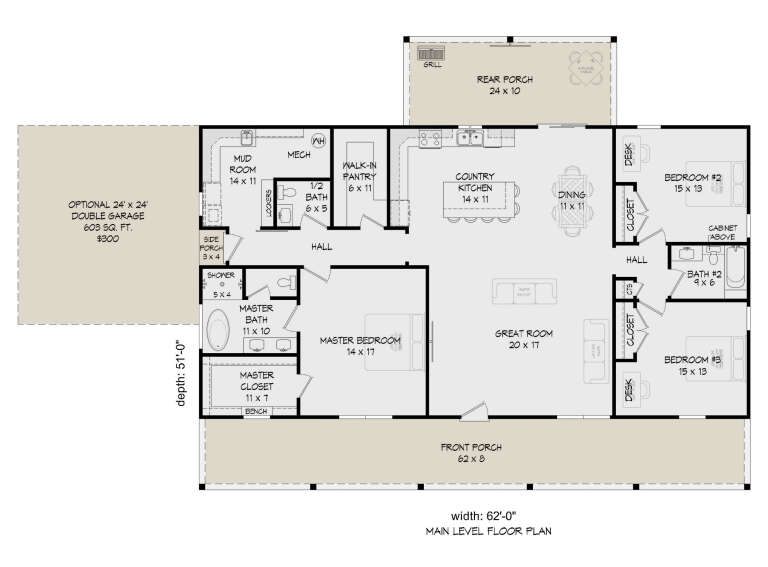 House Plan House Plan #34733 Drawing 1