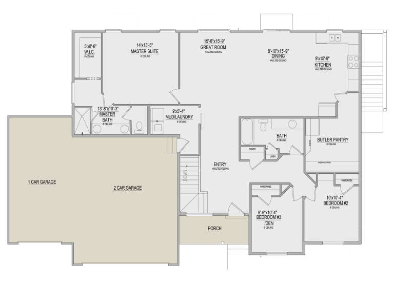 House Plan House Plan #34734 Drawing 1