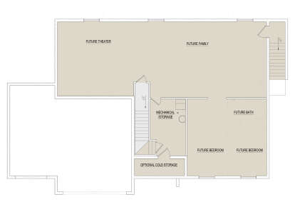 Basement for House Plan #8768-00162