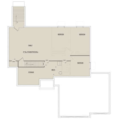 Basement for House Plan #8768-00165