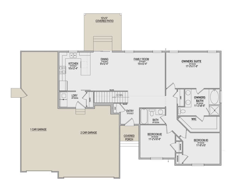 House Plan House Plan #34738 Drawing 1