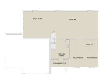 Basement for House Plan #8768-00167