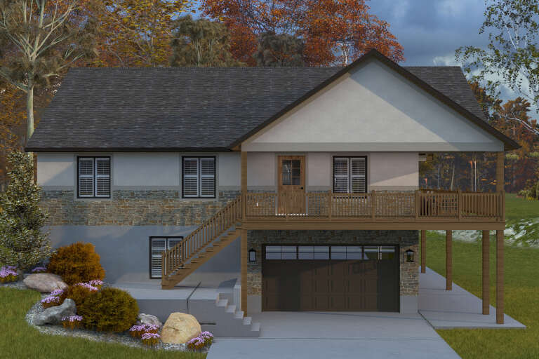 House Plan House Plan #34743 Front Elevation 