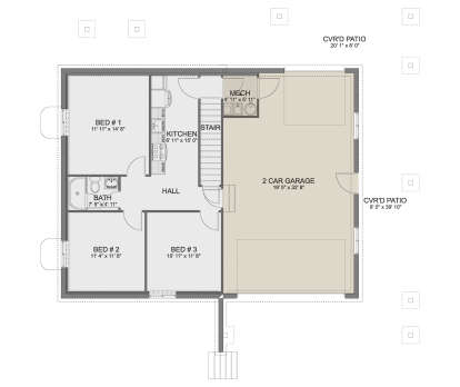 Basement/First Floor for House Plan #2802-00465