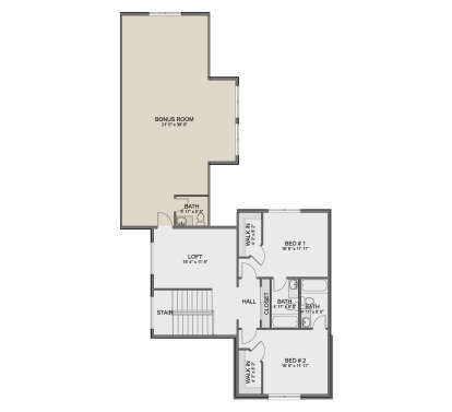 Second Floor for House Plan #2802-00466