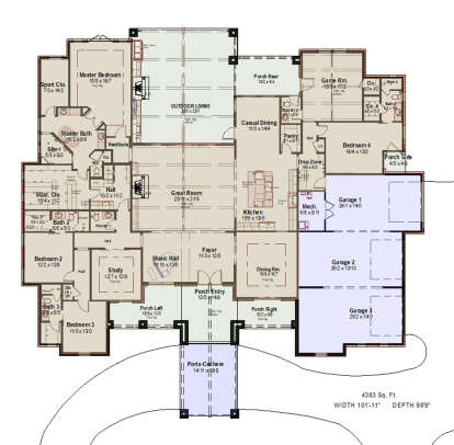 Main Floor  for House Plan #8292-00011