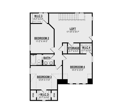 Second Floor for House Plan #6261-00079