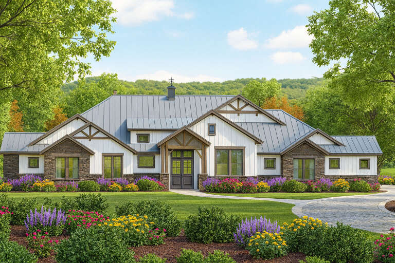 House Plan House Plan #34754 Front Elevation 