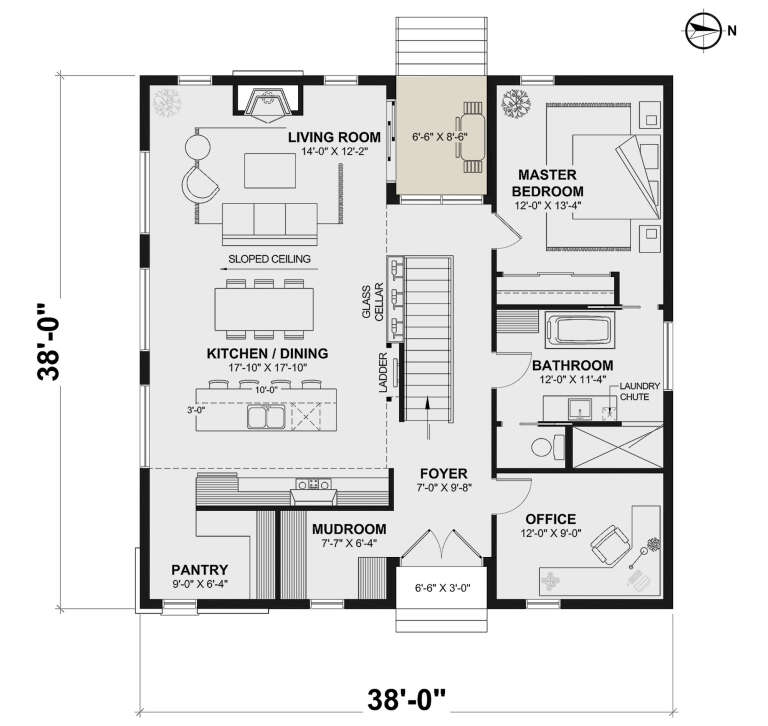 House Plan House Plan #34756 Drawing 1