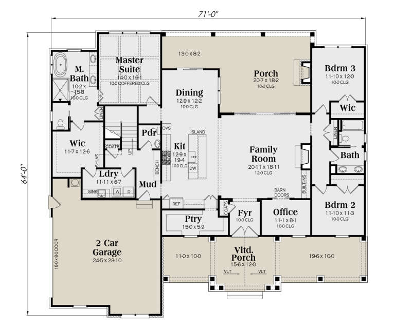 House Plan House Plan #34759 Drawing 1