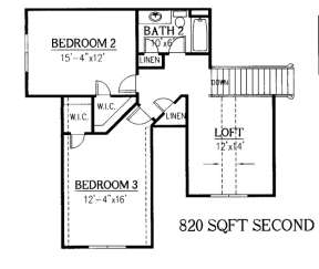 Floorplan 2 for House Plan #286-00019