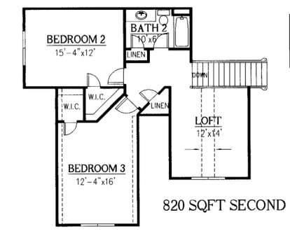 Floorplan 2 for House Plan #286-00019