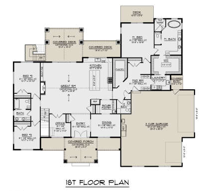 Main Floor  for House Plan #5032-00409
