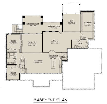 Basement for House Plan #5032-00409