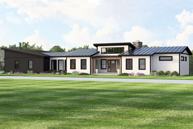 House Plan House Plan #34761 Angled Front Elevation