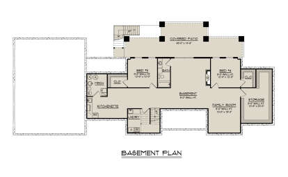 Basement for House Plan #5032-00410