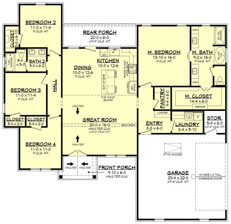 House Plan House Plan #34763 Drawing 1