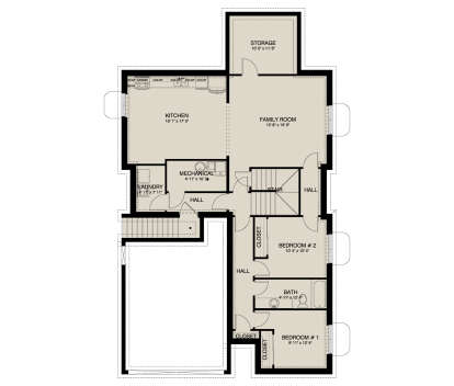 Basement for House Plan #2802-00469