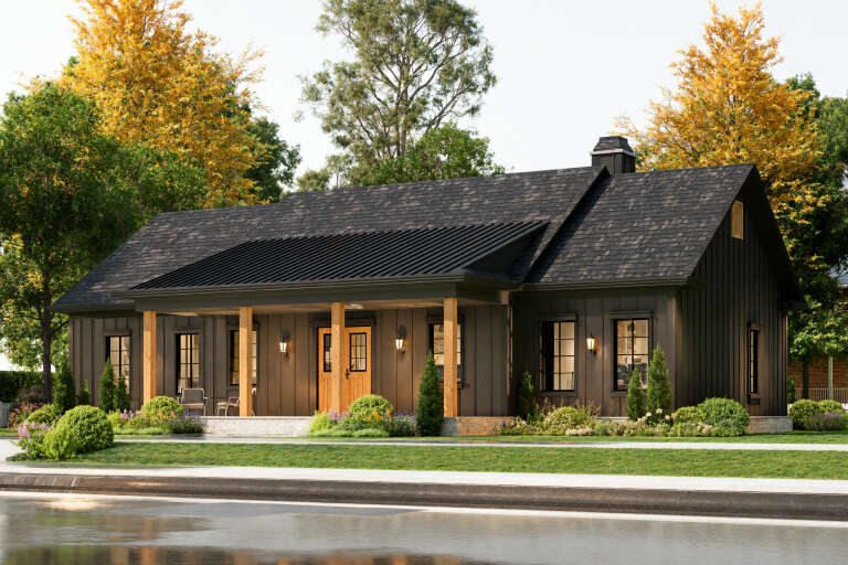 House Plan House Plan #34768 Angled Front Elevation