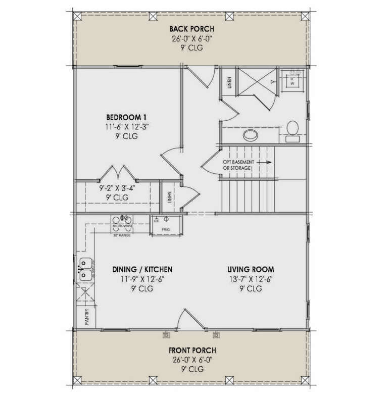 House Plan House Plan #34769 Drawing 1