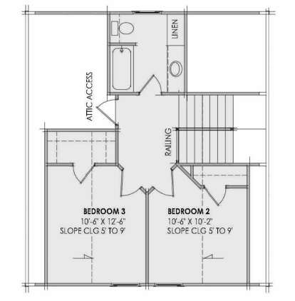 Second Floor for House Plan #7983-00169