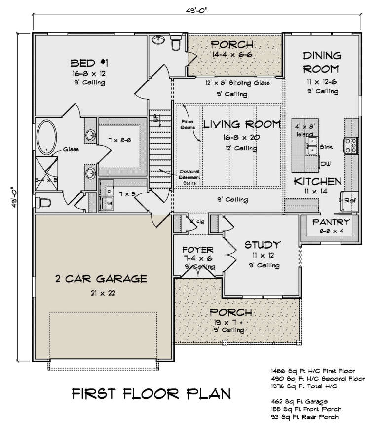 House Plan House Plan #34771 Drawing 1