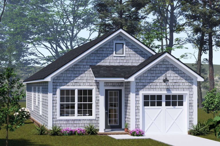 House Plan House Plan #34772 Angled Front Elevation